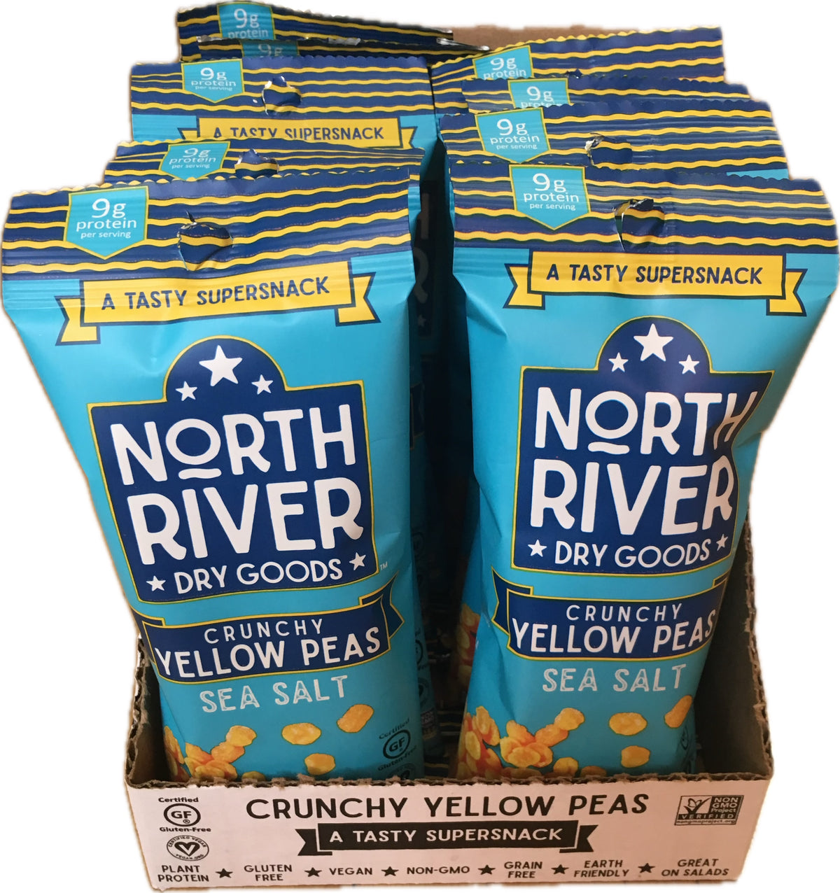 Crunchy Yellow Peas Sea Salt Flavor, 10-Pack