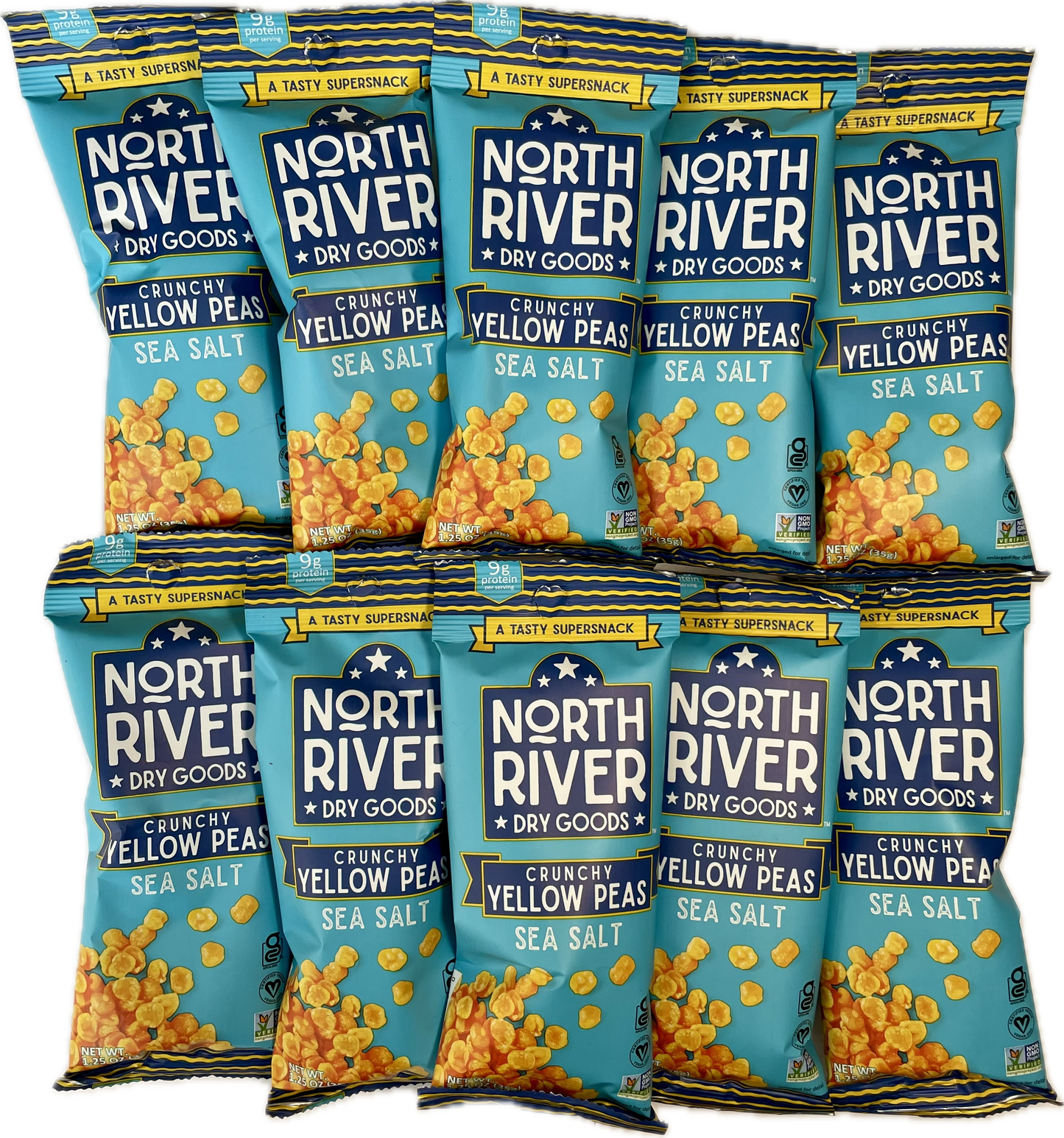 10 pack ~ Crunchy Yellow Peas Sea Salt Flavor