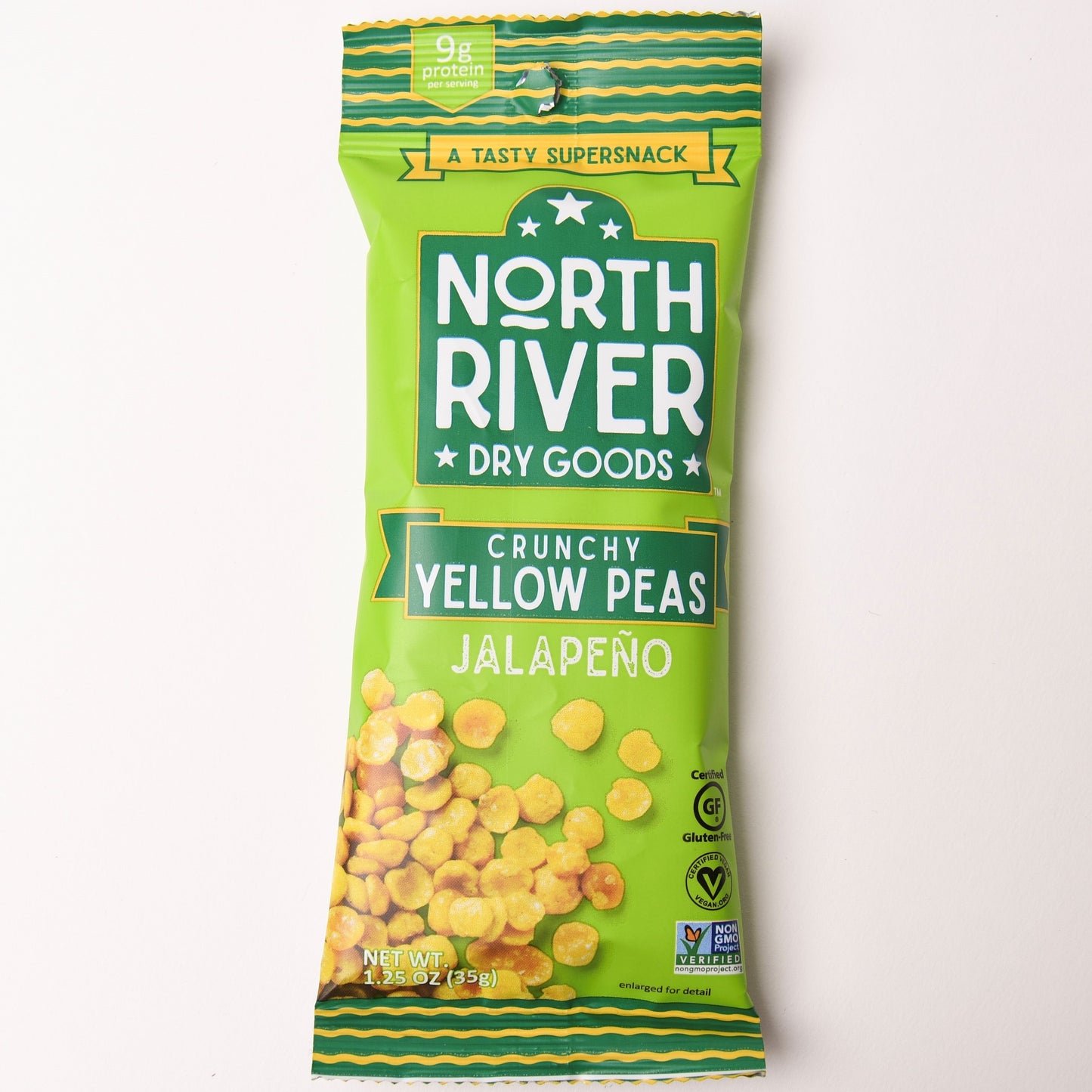 3 pack ~ Crunchy Yellow Peas Jalapeno Flavor