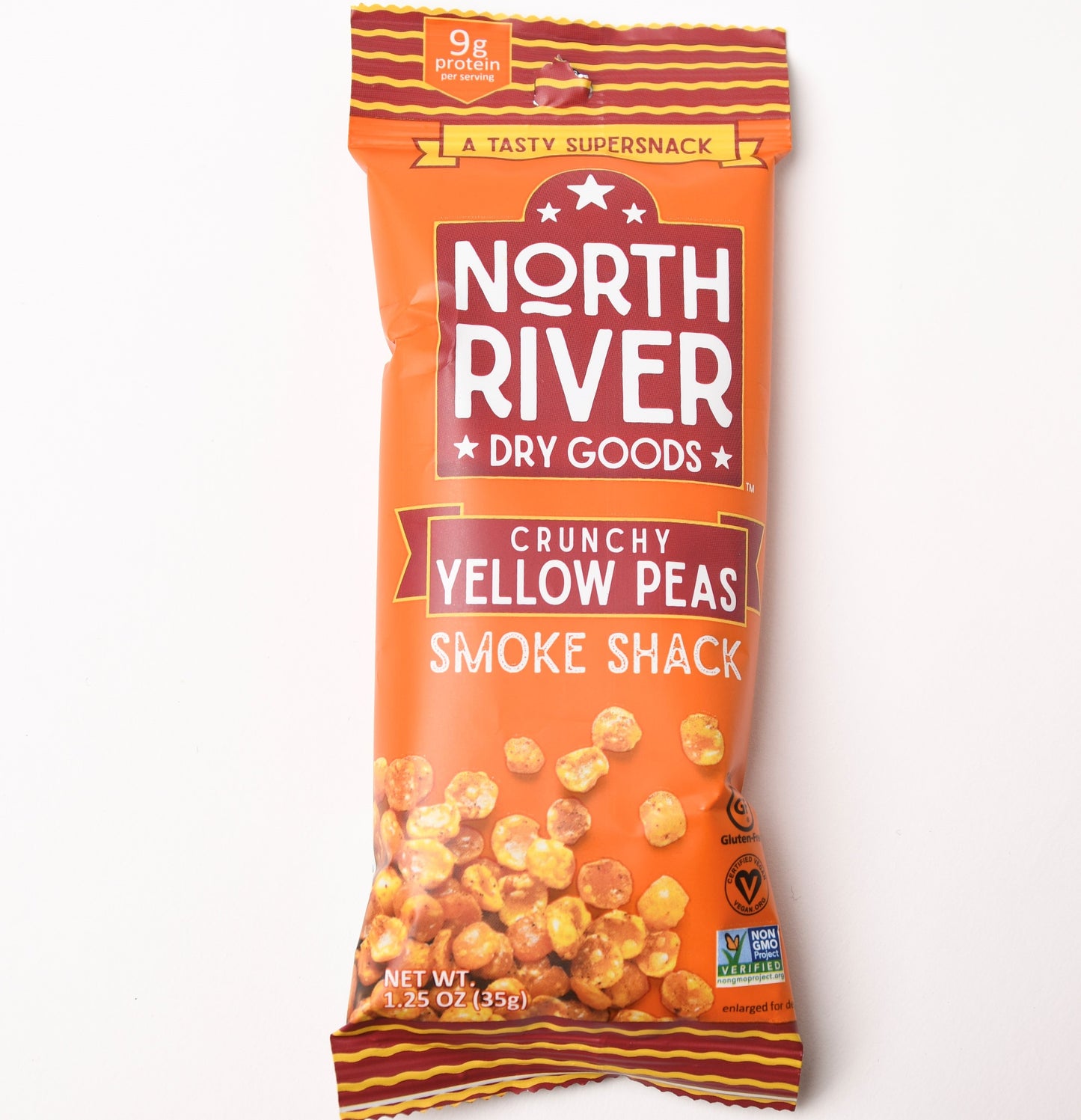 3 pack ~ Crunchy Yellow Peas Smoke Shack Flavor