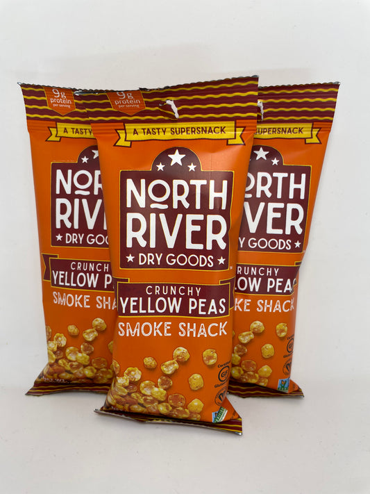 3 pack ~ Crunchy Yellow Peas Smoke Shack Flavor